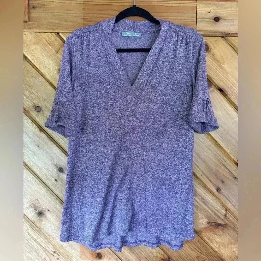 Lee Riders V-neck 3/4 sleeve extra long top - Picture 1 of 4